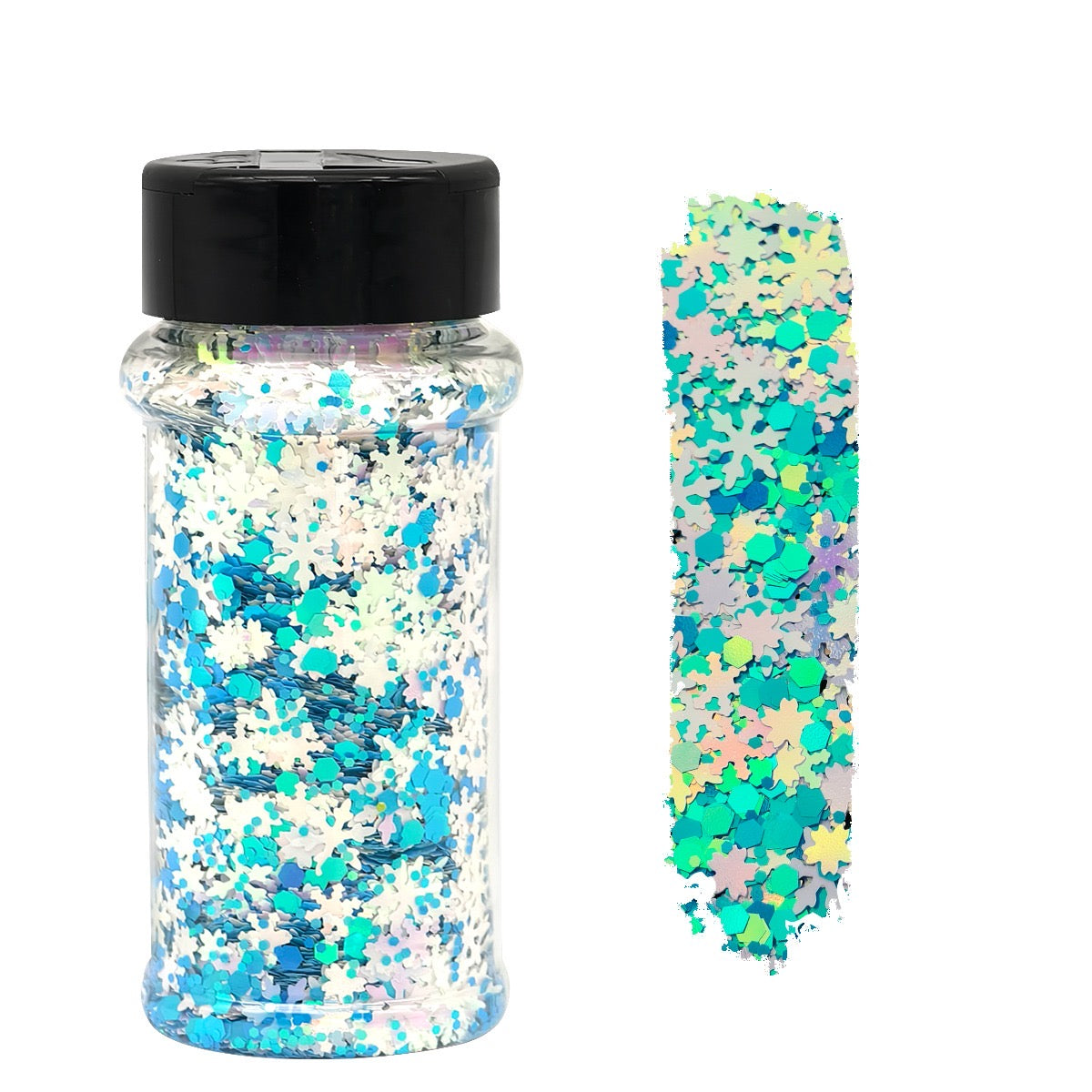 Teal Frost Shaped Glitter
