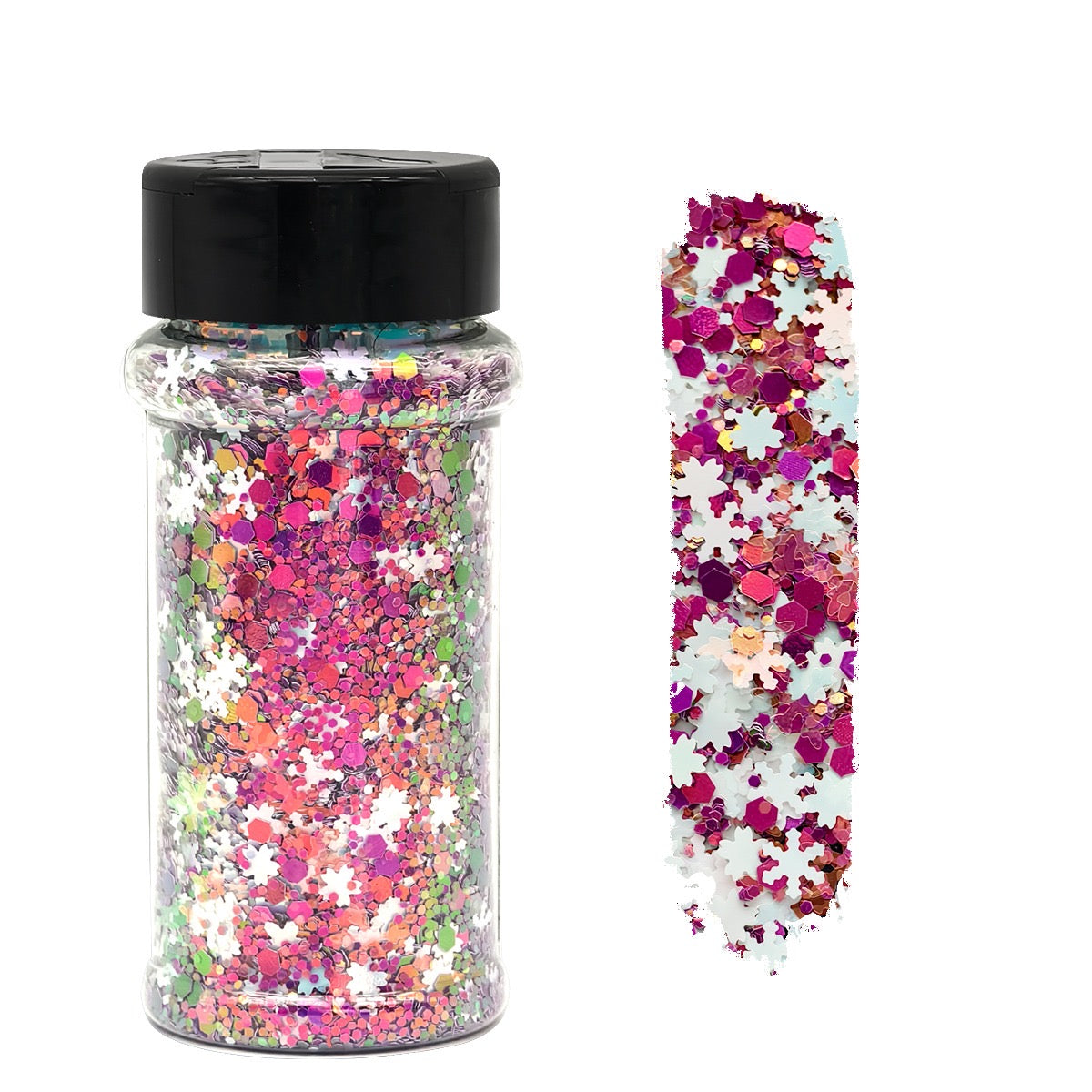 Magenta Melt Shaped Glitter