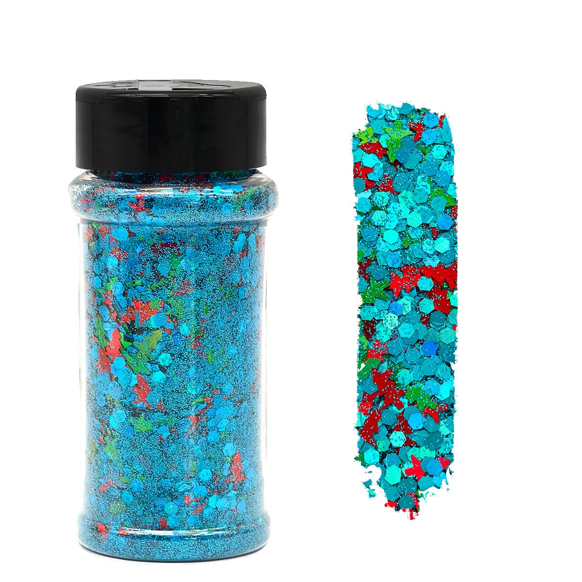 Electric Evergreen Shaped Glitter