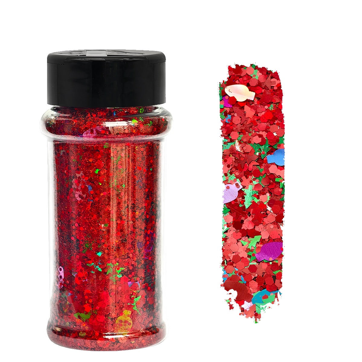 Christmas Bulb Bash Shaped Glitter