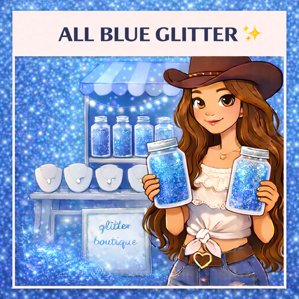 ALL BLUE GLITTER