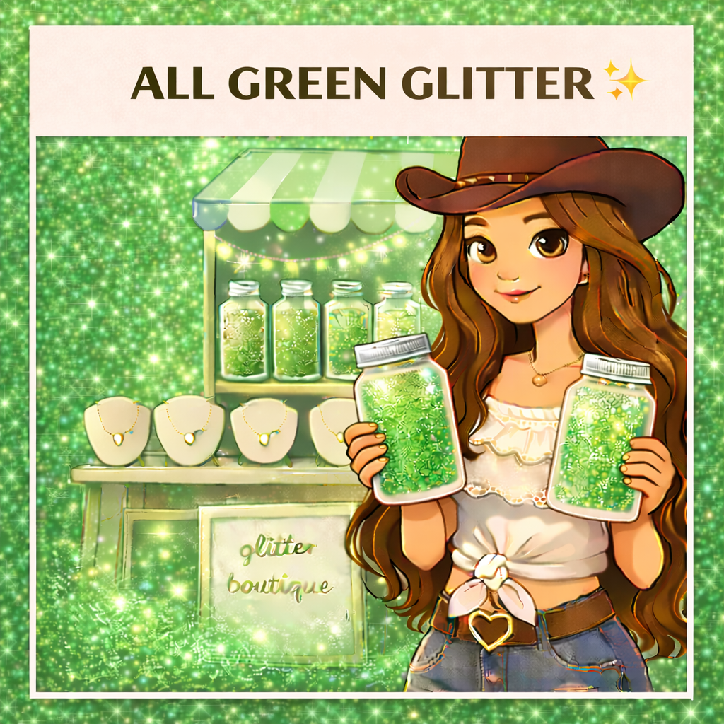 ALL GREEN GLITTER