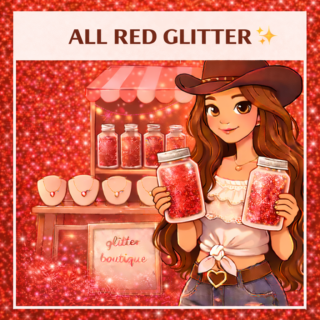 ALL RED GLITTER