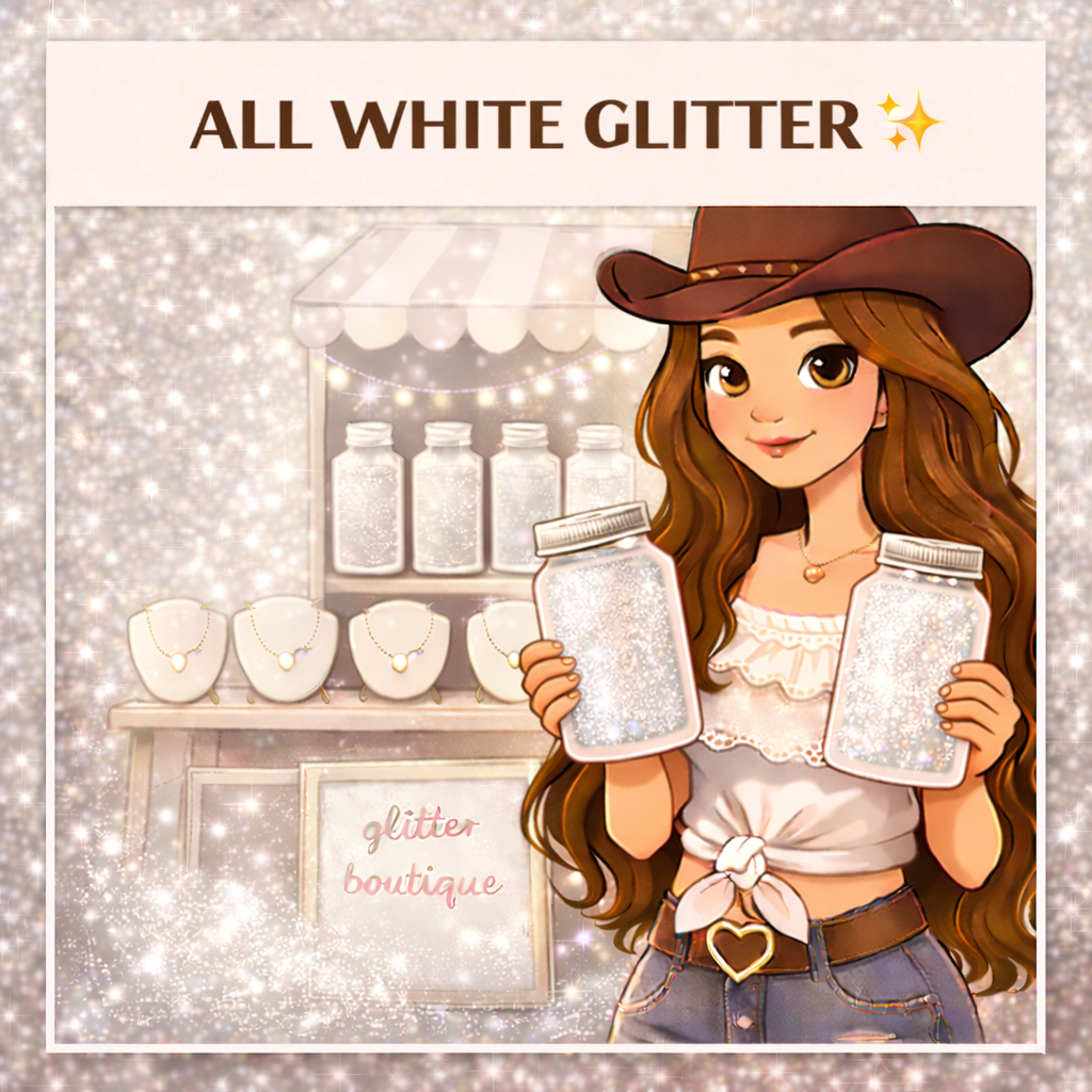 ALL WHITE GLITTER
