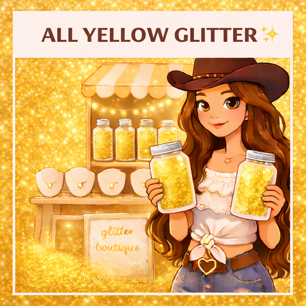ALL YELLOW GLITTER