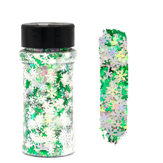 Winter Mint Shaped Glitter