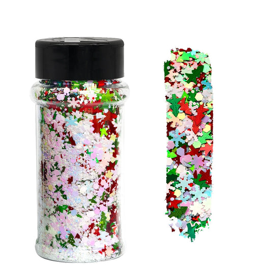 Holiday Mix Shaped Glitter