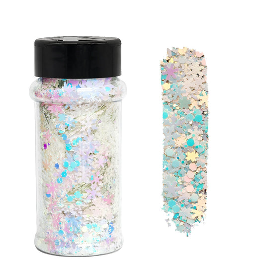 Snowy Day Mix Shaped Glitter